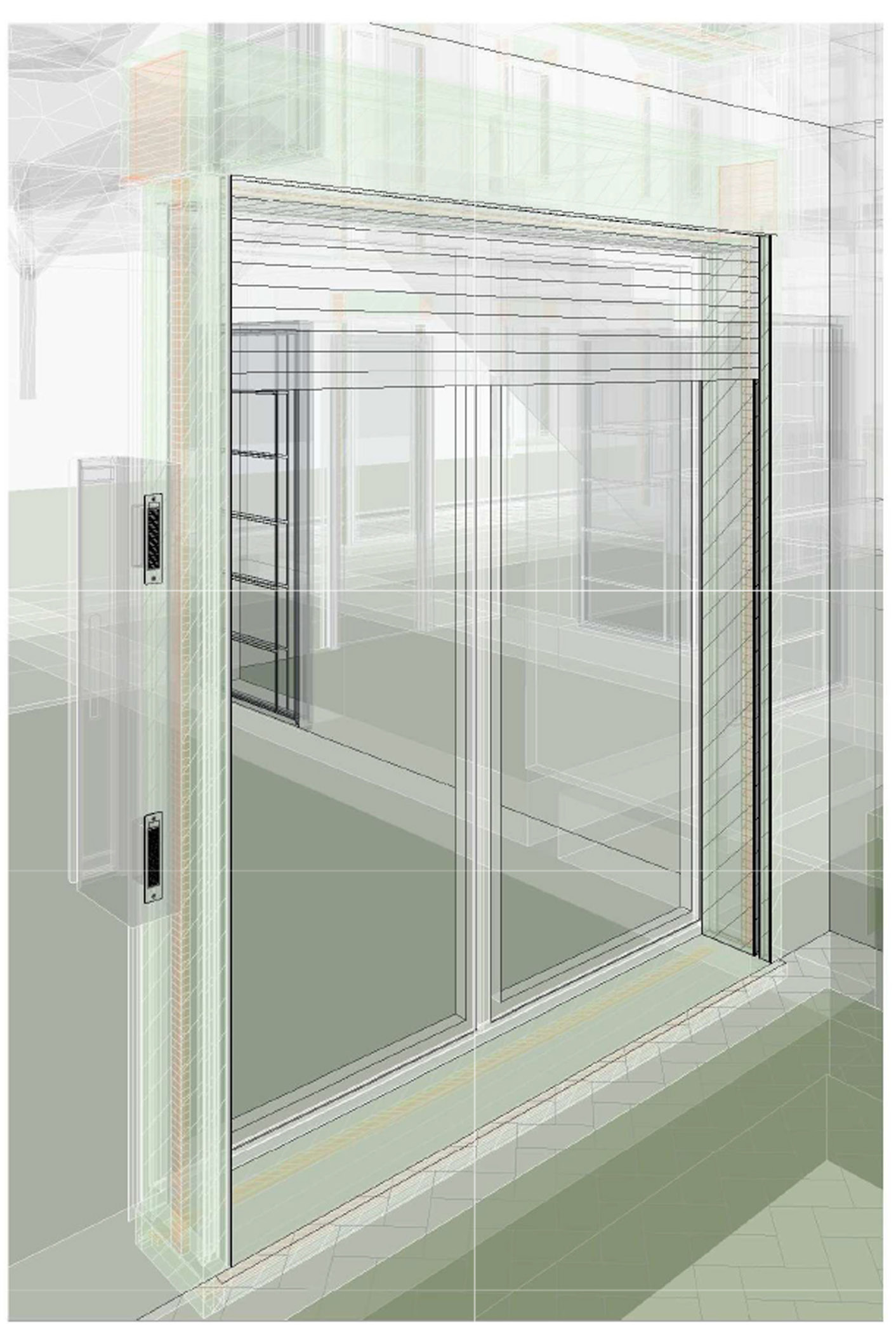 Rendering BIM sistema monoblocco