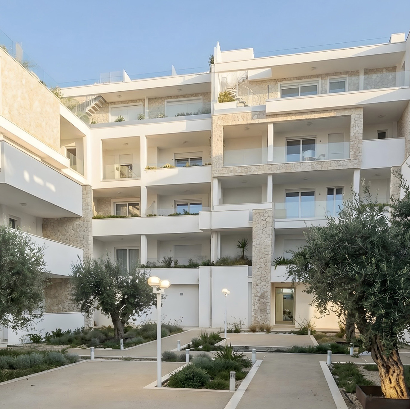 Vista serale cortile